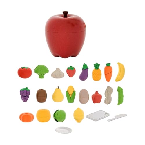 Schneiden Sie Obst Und Gemüse, Obst Und Gemüseschneidespielzeug, Lebensmittelschneidezubehör, Obst Und Gemüse, mit Korb für Kinder, 25 Stück Schneiden Sie Obst Und Gemüse, Obst Und Gemüseschneidespielzeug, Lebensmittelschneidezubehör, Obst Und Gemüse, mit Korb für Kinder, 25 Stück von Generic
