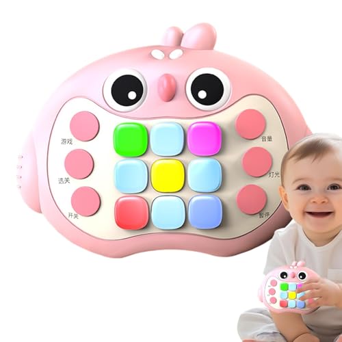 Schnelles Push-Bubble-Spiel,Schnelles Push-Bubble-Spiel - Handheld Fast Push Konsolenspiel Fidget Sensory Toys - Kleine Lernkonsole, Schnell-Push-Spielekonsole für Kinder und Erwachsene von Generic