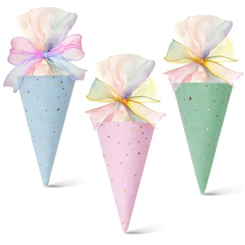 Schulanfang-Taschen 3 Stück, Schule Erster Tag an der Schule | Schulkegel Kleine Tasche, Mini Schultüten zum Füllen, Klein Schultüte, Füllbare Süßigkeiten, DIY Faltbare, für Jungen und Mädchen (3pcs) Schulanfang-Taschen 3 Stück, Schule Erster Tag an der Schule | Schulkegel Kleine Tasche, Mini Schultüten zum Füllen, Klein Schultüte, Füllbare Süßigkeiten, DIY Faltbare, für Jungen und Mädchen (3pcs) von Generic