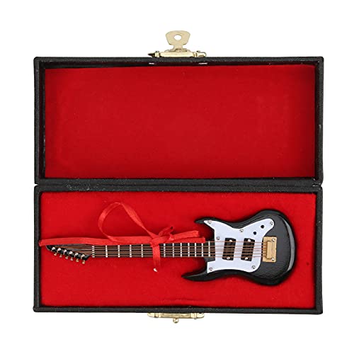 Schwarzes Gitarrenmodell Exquisites Desktop -Orament -Musikinstrumentenstand Box von Generic