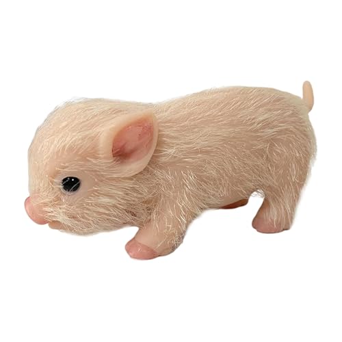 Schweinepuppe aus weichem Silikon, 5 Zoll (12,7 cm) | Schweinepuppe aus Silikon für den ganzen Körper, weich im Griff | Spielzeug für lebendiges Schwein, Fotografie-Zubehör, Geschenke zum Vernöhnen von Generic