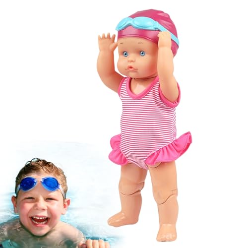 Schwimmende Babypuppe | Schwimmpuppe Mit Beweglichen Gelenken Und Wasserdicht,Spielzeug Zubehör Für Sand Reise Auto Kinder Urlaub Mädchen Badewanne Pool Schwimmende Babypuppe | Schwimmpuppe Mit Beweglichen Gelenken Und Wasserdicht,Spielzeug Zubehör Für Sand Reise Auto Kinder Urlaub Mädchen Badewanne Pool von Generic