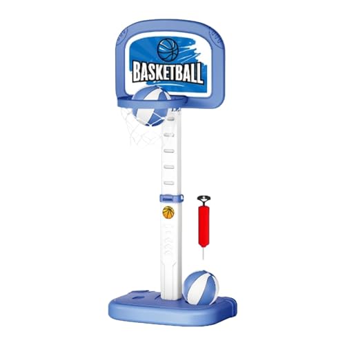 Schwimmender Basketballkorb, Verstellbarer Ständer, Wasserspielzeug für Poolpartys, Blau von Generic
