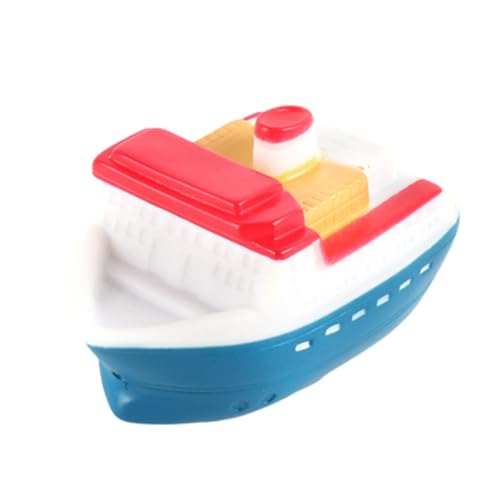 Schwimmendes Badespielzeug für die Badewanne, weiches Badeboot-Spielzeug für Babys, Badewanne, Lernwasserspielzeug und Badezimmerspielzeug für Kleinkinder SzL77 (Red, One Size) von Generic