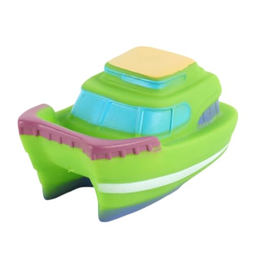 Schwimmendes Badespielzeug für die Badewanne, weiches Badeboot-Spielzeug für Babys, Badewanne, Lernwasserspielzeug und Badezimmerspielzeug für Kleinkinder SzL78 (Green, One Size) von Generic