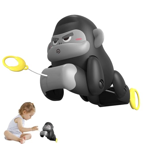 Seilklettern Gorilla Spielzeug, Gorilla Spielzeug für Kinder,Gorillaleksak mit Zugschnur für Kinder - Kreatives Gorilla-Spielzeug, sensorisches Spielzeug für Kinder, um die Hand-Auge-Koordination zu von Generic