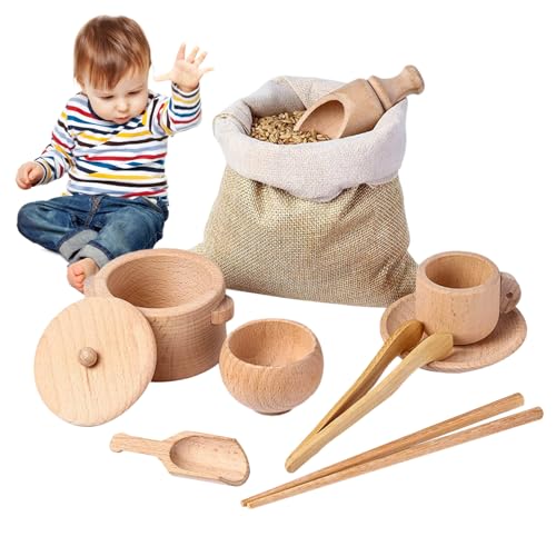 Sensorische Behälter aus Holz, 8 Stück, feiner Motor, zum Spielen mit Fingern, sensorische Werkzeuge für Kleinkinder und Kinder im Vorschulalter Sensorische Behälter aus Holz, 8 Stück, feiner Motor, zum Spielen mit Fingern, sensorische Werkzeuge für Kleinkinder und Kinder im Vorschulalter von Generic