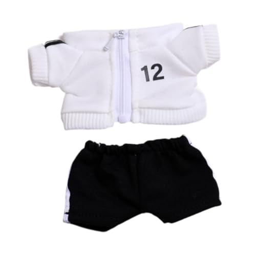 Set Aus Oberteil Und Hose für Plüschpuppen, Sportmode für Kinder, Schwarze Hose von Generic