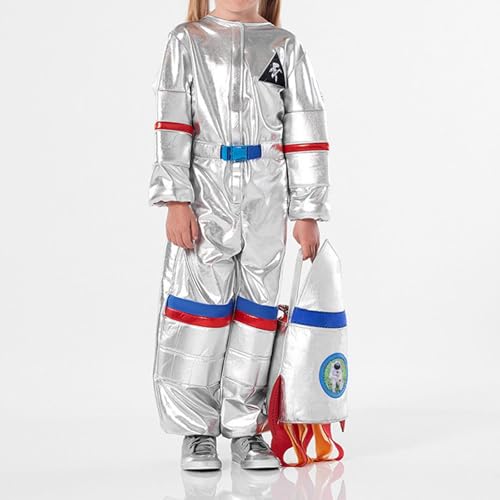 Silber Astronaut Kostüm Kind, Astronauten Kostüm Für Kinde, Jumpsuit Space Mit Gürtel Cosmonauten Raumfahrer Costume Raumfahrtanzug Abenteuer Galaxie Outfit Für Mädchen Jungen Halloween & Karneval Silber Astronaut Kostüm Kind, Astronauten Kostüm Für Kinde, Jumpsuit Space Mit Gürtel Cosmonauten Raumfahrer Costume Raumfahrtanzug Abenteuer Galaxie Outfit Für Mädchen Jungen Halloween & Karneval von Generic