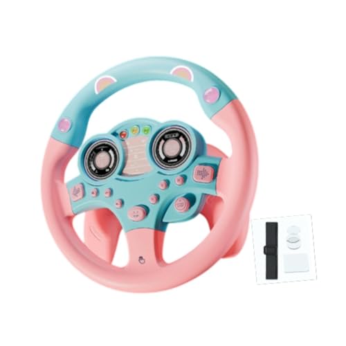 Simulation Lenkrad Kinder Fahrsimulator Spielzeug Simulierter Fahrcontroller, Rosa von Generic