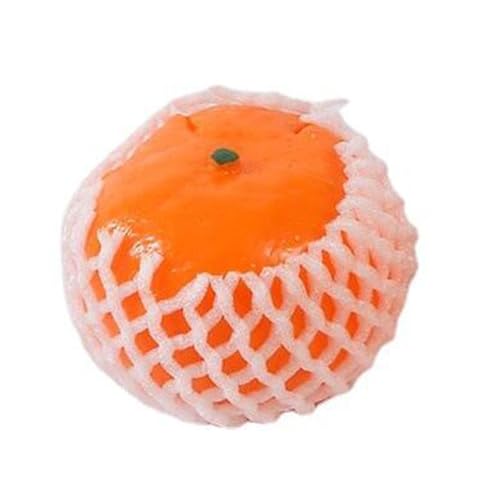 Simulation Orange Sensory Ball – Interaktives strukturiertes Spielzeug, multisensorischer Reiz | Hüpfball aus weichem Gummi für Babys, Kleinkinder und Kinder, Stressballspielzeug für die sensorische E von Generic