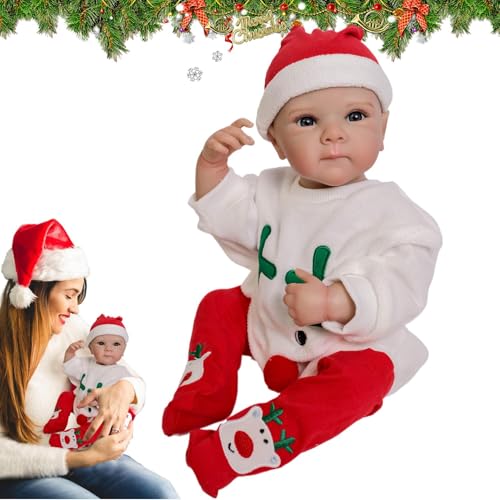 Simulationspuppe | In Perfektion gefertigte pädagogische Kleinkindpuppe – realistische Kleinkindpuppen, kleine Weihnachtspuppen für und Mädchen, süße 19-Zoll-Puppen von Generic