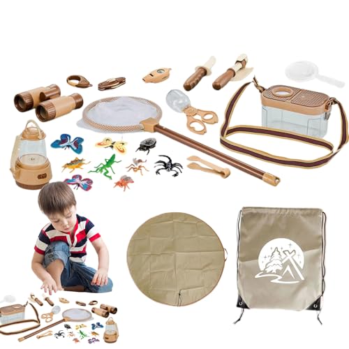 Simulationsspielset – Abenteuer-Camping-Kit, Survival-Rucksack, Spielzeugofen | Erkundungswerkzeug-Set für Kleinkinder | Mini-Fähigkeitsspiel für Fogat Simulationsspielset – Abenteuer-Camping-Kit, Survival-Rucksack, Spielzeugofen | Erkundungswerkzeug-Set für Kleinkinder | Mini-Fähigkeitsspiel für Fogat von Generic