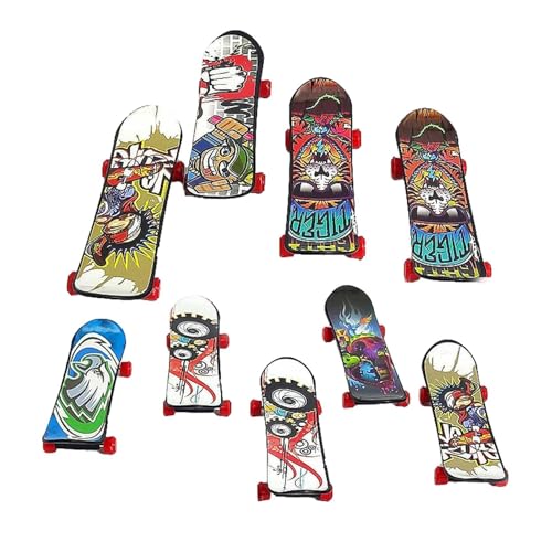 Skate Boards Fingers – Neuartiges Skateboard-Starter-Set | Schicke Finger-Skateboards Für Kinder | Interaktiver Finger-Scooter | Finger-Skateboard-Spielzeugpaket Für Kinder, Finger-Skater, Teenager von Generic