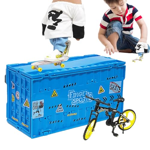 Skate Park Set mit Fingern, Skateboardpark mit Fingern – Fingerspielzeug-Set, Skate-Fingerspielzeug | Griffparkzubehör, Trainingsset für kleine Finger von Generic