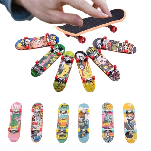 Skateboard-Box mit Fingern – Fingerbretter, Skate-Spielzeug | Fingerkoordinations-Trainingstaste mit glatten Kanten, Skateboard-Spielzeug für Kinder, Partygeschenke für Jugendliche von Generic