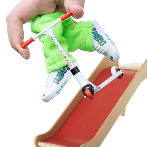 Skateboard -Spielzeugspielzeug - Set mit Fingerroller, Finger und Accessoires -Schuhen | Interaktives Spielzeug mit Bewegung der Spitze der Finger, Hose und Werkzeuge für Fingerboardtische von Generic