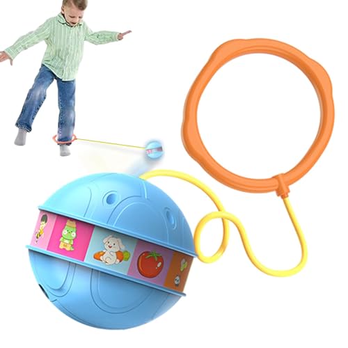 Skip Ball, Sprungball für Knöchel, batteriebetrieben, mit blinkenden Lichtern, schwenkbarer Ball, blinkend, für Kinder ab 3 Jahren und mehr Skip Ball, Sprungball für Knöchel, batteriebetrieben, mit blinkenden Lichtern, schwenkbarer Ball, blinkend, für Kinder ab 3 Jahren und mehr von Generic