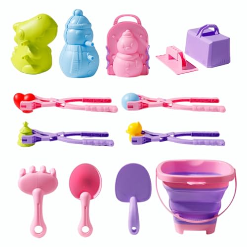 Snow Maker Großes Spielzeug mit Schneeballclip, 17 x Cartoon-Schneeball-Clip | Werkzeuge zur Herstellung von Schneebällen im Freien mit Teleskopeimer Snow Maker Großes Spielzeug mit Schneeballclip, 17 x Cartoon-Schneeball-Clip | Werkzeuge zur Herstellung von Schneebällen im Freien mit Teleskopeimer von Generic