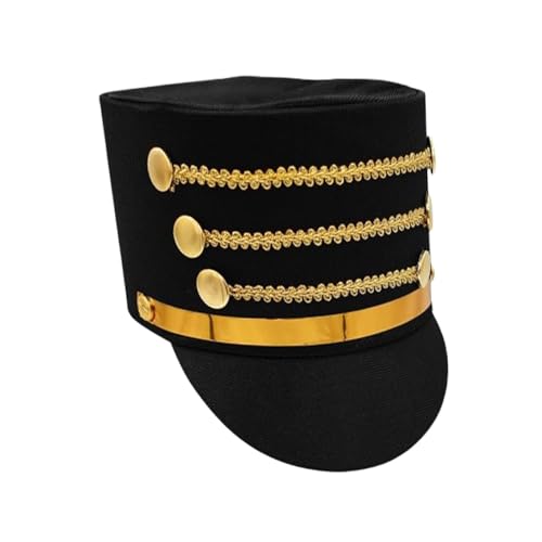 Soldier Band Hut - Drum Major Hut | Kostüm Hutspielzeug | Major Cosplay Accessoire Hut | Marches Bandhut | Erwachsene Kostüm Hutspielzeug Für Leistung, Sammeln, Cosplay von Generic