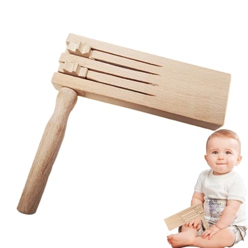 Sound Clicker Spielzeug – Handheld Musical Rattle Clacker, langlebiges Werkzeug mit rotierendem Geräusch | Festliches Holzspielzeug für Geburtstagsfeier, starkes Rhythmusgerät P Sound Clicker Spielzeug – Handheld Musical Rattle Clacker, langlebiges Werkzeug mit rotierendem Geräusch | Festliches Holzspielzeug für Geburtstagsfeier, starkes Rhythmusgerät P von Generic
