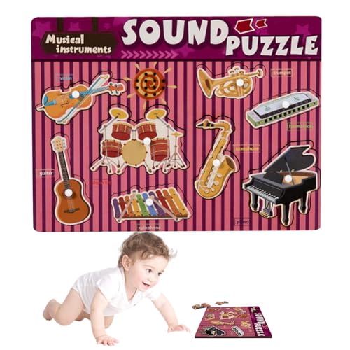 Soundpuzzle für Musikinstrumente, Holzklangpuzzle - Musikinstrumentenpuzzle aus Holz, Musikpuzzle mit Soundeffekt für die Schule, G Soundpuzzle für Musikinstrumente, Holzklangpuzzle - Musikinstrumentenpuzzle aus Holz, Musikpuzzle mit Soundeffekt für die Schule, G von Generic