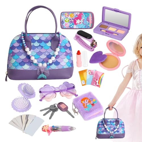Spiel-Handtasche für kleine Mädchen | Nachahmung Spielzeug | interaktives sensorisches Spiel für Outdoor-Zimmer Reise Familienfeier Geburtstag Mädchen 3 4 5 6 Jahre Spiel-Handtasche für kleine Mädchen | Nachahmung Spielzeug | interaktives sensorisches Spiel für Outdoor-Zimmer Reise Familienfeier Geburtstag Mädchen 3 4 5 6 Jahre von Generic