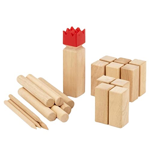 -Spiele für Erwachsene - Yard-Spielset,Wurfspiel-Set für den Außenbereich, Pinewood Rasenspiel, Wurfspiel für Kinder, Kinder und Erwachsene von Generic