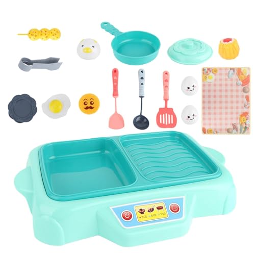 Spielen Sie Kitchen Food, Kleinkindkochset - Kochspielzeug Spielen Küchenkit Food Set 16 Stücke - Realistische interaktive gebratene Eier -Spielset, Party bevorzugt Accessoires für Ostern von Generic