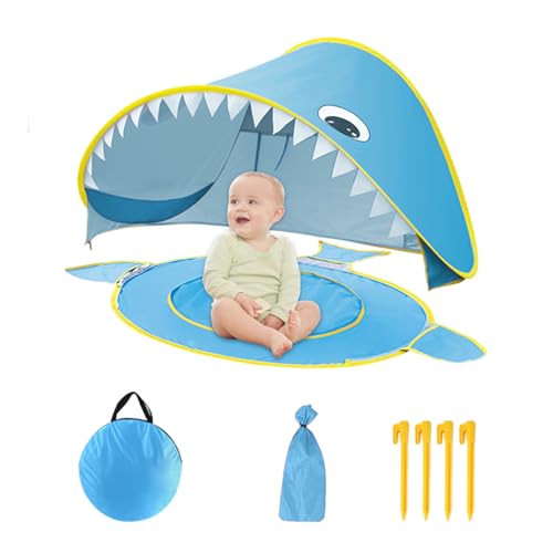 Spielhauszelt, Kinder im Innenzelt - Cartoon Beach Play Tent,Faltbares Spielhaus mit integriertem kleinem Pool, wasserdichtes Baby außerhalb Sonnenschatten für Kinder Mädchen Spielhauszelt, Kinder im Innenzelt - Cartoon Beach Play Tent,Faltbares Spielhaus mit integriertem kleinem Pool, wasserdichtes Baby außerhalb Sonnenschatten für Kinder Mädchen von Generic