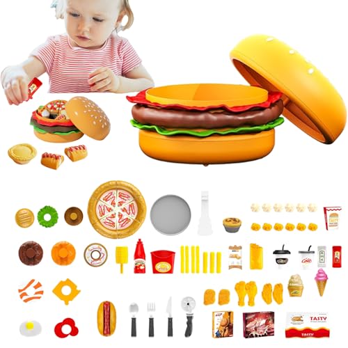 Spielküchen Essen | Spiellebensmittel Sets | Sensorisch Pädagogischer Großer Hamburger für Homeschooling Klassenzimmer Outdoor Geburtstag Kinder Spielzimmer Spielküchen Essen | Spiellebensmittel Sets | Sensorisch Pädagogischer Großer Hamburger für Homeschooling Klassenzimmer Outdoor Geburtstag Kinder Spielzimmer von Generic
