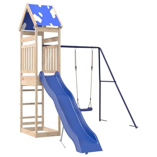 Spielturm Massivholz Kiefer,3279034 von Generic