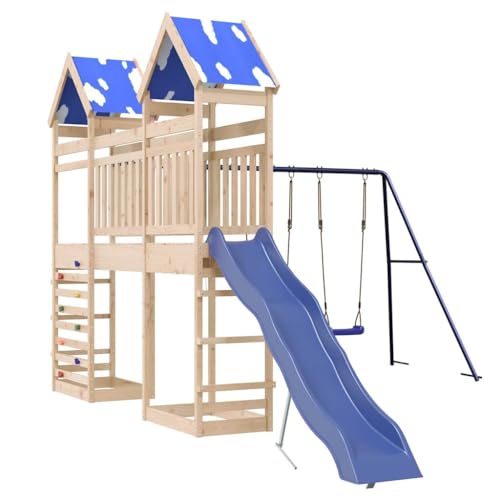 Spielturm Massivholz Kiefer,3279061 von Generic