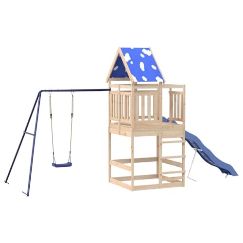 Spielturm Massivholz Kiefer,3279214 von Generic