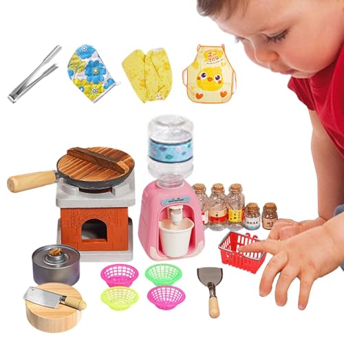 Spielzeug-Küchenzubehör,Küchen-Spielset-Zubehör,Stellen Sie Sich vor, Kochspielzeug zu Kochen - Spielen Sie Küchenzubehör-Sets für Kleinkinder, Kochutensilien, Spielzeug für 3–5 Jahre alte Kinder von Generic