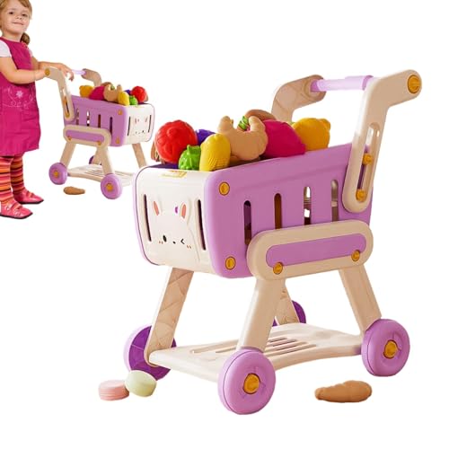 Spielzeug-Lebensmittelwagen, Spielzeugwagen, lustiges Spielzeugset mit Einkaufswagen, für Kinder, Rollenspiel mit Trolley von Generic