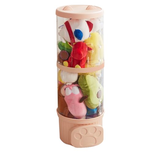 Spielzeugdisplay Lagerung Eimer - Transparenter Plüsch Organizer Rohr, Puppen Behälter | Stapelbare Aufbewahrung für Kinderzimmer und Wohnräume, Sichtbehälter für Plüschtiere und gefülltes Spielzeug Spielzeugdisplay Lagerung Eimer - Transparenter Plüsch Organizer Rohr, Puppen Behälter | Stapelbare Aufbewahrung für Kinderzimmer und Wohnräume, Sichtbehälter für Plüschtiere und gefülltes Spielzeug von Generic