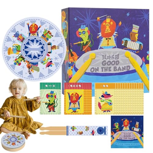 Spielzeugtrommel, Spielzeugtrommel-Set - Sinnesmusikinstrument Trommel - Kinder-Trommelset, Musikinstrumente-Set, sensorisches Spielzeug für Kleinkinder im Vorschulalter für Mädchen und von Generic