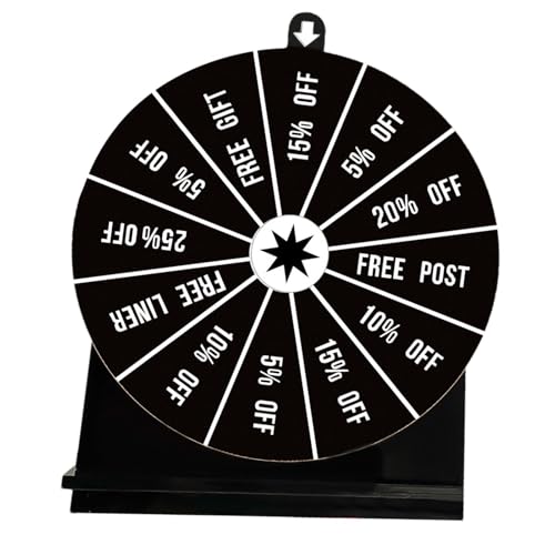 Spin Prize Wheel – Kreative Spinner-Spiele, Glücksrad-Spinner | Mehrzweck-Spin-Preisrad. Glücksrad-Spiel, vielseitiges Glücksrad-Spiel, Verlosungsrad für Hochzeitsfeier-Preise von Generic