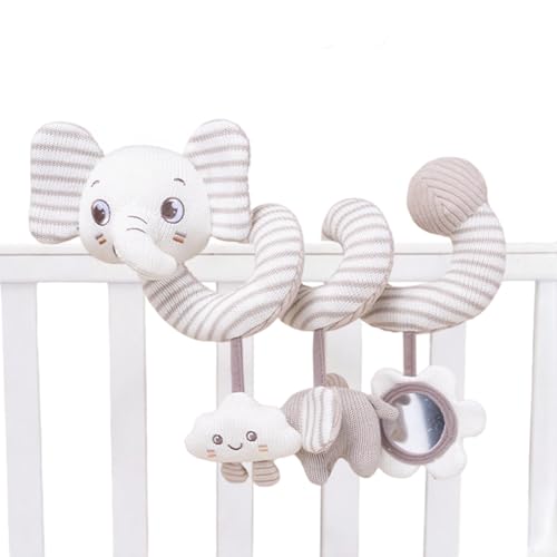 Spiralauto -Sitzspielzeug - Babypierrassel, Krippe Wickelspielzeug | Weiches sensorische Aktivität Plüsch, Windspielzeug um Spielzeug für Kinderwagen für Kinderwagen -Urlaub im Freien im Freien, 36x30 Spiralauto -Sitzspielzeug - Babypierrassel, Krippe Wickelspielzeug | Weiches sensorische Aktivität Plüsch, Windspielzeug um Spielzeug für Kinderwagen für Kinderwagen -Urlaub im Freien im Freien, 36x30 von Generic