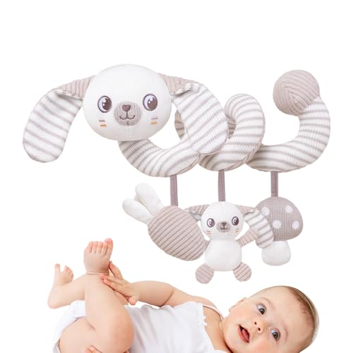 Spiralauto -Sitzspielzeug - Babypierrassel, Krippe Wickelspielzeug | Weiches sensorische Aktivität Plüsch, Windspielzeug um Spielzeug für Kinderwagen für Kinderwagen -Urlaub im Freien im Freien, 36x30 Spiralauto -Sitzspielzeug - Babypierrassel, Krippe Wickelspielzeug | Weiches sensorische Aktivität Plüsch, Windspielzeug um Spielzeug für Kinderwagen für Kinderwagen -Urlaub im Freien im Freien, 36x30 von Generic