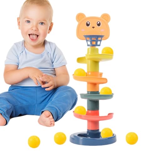 Spiralturm-Spielzeug, Ball-Drop – Spiralturm-Ball-Drop-and-Roll-Aktivitätsspielzeug, Ballturm für Lernen und Entwicklung, Lernspielzeug für Kinder im Vorschulalter von Generic