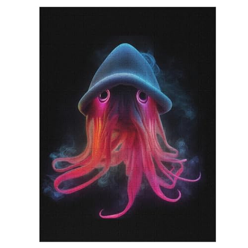 Squid Puzzle 500 PCS - Erwachsenenpuzzle Mit - Geschicklichkeitsspiel Für Die Ganze Familie - Ideal Als Holzpuzzle von Generic