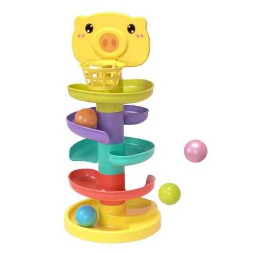 Stackable Rolling Tower – Ball Ramp | Interactive Swirling Drop Game, Fun Educational Toy, Bright Creative Playset for todlers, Durable Learning Development Activity Center, Preschool Montesori Stackable Rolling Tower – Ball Ramp | Interactive Swirling Drop Game, Fun Educational Toy, Bright Creative Playset for todlers, Durable Learning Development Activity Center, Preschool Montesori von Generic