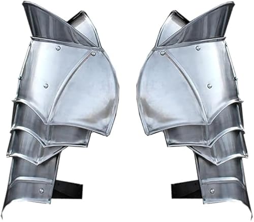 Stahlkrieger-Pauldron, mittelalterliche Schulterpanzer-Set, Schulterpanzer, Halloween, Ritter, Cosplay-Kleid von Generic