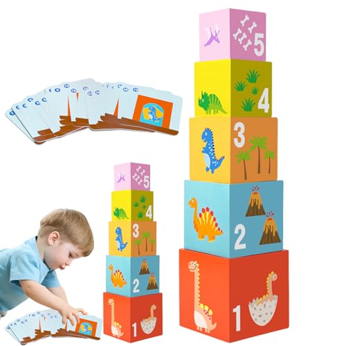 Stapelbare Bausteine, stapelbares Spielzeug für | Tier-Puzzle-Spielzeug-Set | Nistblock-Spielzeug, sensorisches Spielzeug, stapelbar, Nist- und Stapelblöcke, stapelbares Spielzeug Stapelbare Bausteine, stapelbares Spielzeug für | Tier-Puzzle-Spielzeug-Set | Nistblock-Spielzeug, sensorisches Spielzeug, stapelbar, Nist- und Stapelblöcke, stapelbares Spielzeug von Generic
