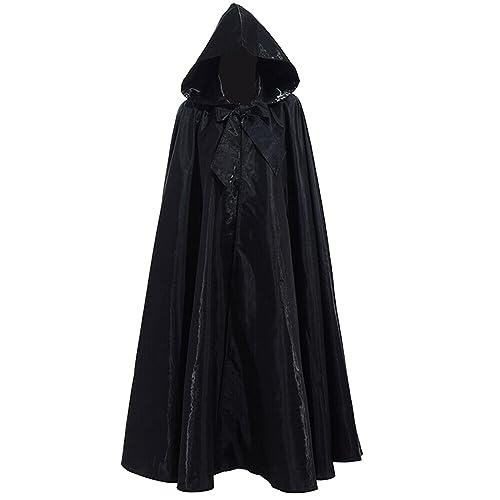 Steampunk Umhang Unisex, Halloween Kostüm Kapuzenumhang,Zaubererrobe Lange Cape Mantel Mit Schnürung Umhangjacke Gothic Capelet Cosplay Uniform Mittelalter Für Erwachsene Halloweenparty Fasching Steampunk Umhang Unisex, Halloween Kostüm Kapuzenumhang,Zaubererrobe Lange Cape Mantel Mit Schnürung Umhangjacke Gothic Capelet Cosplay Uniform Mittelalter Für Erwachsene Halloweenparty Fasching von Generic