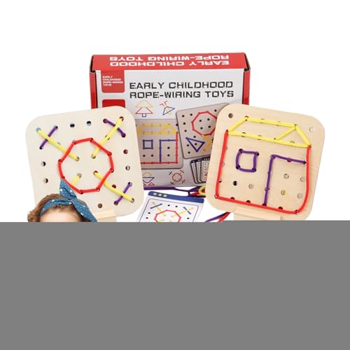Steckdichtung für Kinderfarbe und Designerkennung, Werkzeuge für die Entwicklung der Hand-Koordination, Holzspielzeug mit Schnürsenkeln, Spielzeugform mit Schnürsenkeln, J Steckdichtung für Kinderfarbe und Designerkennung, Werkzeuge für die Entwicklung der Hand-Koordination, Holzspielzeug mit Schnürsenkeln, Spielzeugform mit Schnürsenkeln, J von Generic