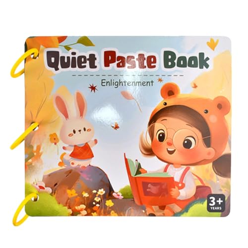 Sticker Busy Book, Lernstickerbuch - Malbuchseiten - Sensory Busy Book, pädagogisches Vorschul-Busy-Buch, lustige Malbuchseiten für Heimaktivitäten für im Vorschulalter ab 4 Jahren von Generic