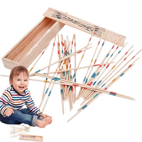 Sticksammelspiel, Sticksammelspielzeug, Balance-Set mit 31 Holzstäben, pädagogische Aktivität für Vorschullernen, klassisches Stick-Spielzeug für Kinder und Erwachsene Sticksammelspiel, Sticksammelspielzeug, Balance-Set mit 31 Holzstäben, pädagogische Aktivität für Vorschullernen, klassisches Stick-Spielzeug für Kinder und Erwachsene von Generic